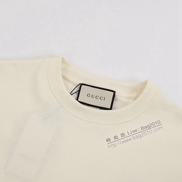 Gucci古奇專櫃古馳2023SS新款刺繡T恤 男女同款 tzy2849